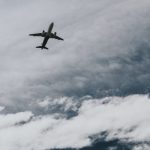 An airplane flying in the sky